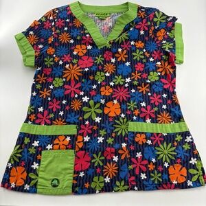 Crocs Floral Scrub Top